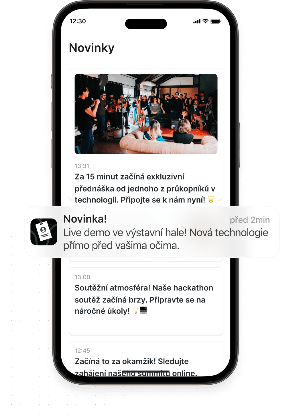 Novinky a notifikace