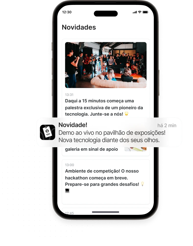 Novidades e notificações