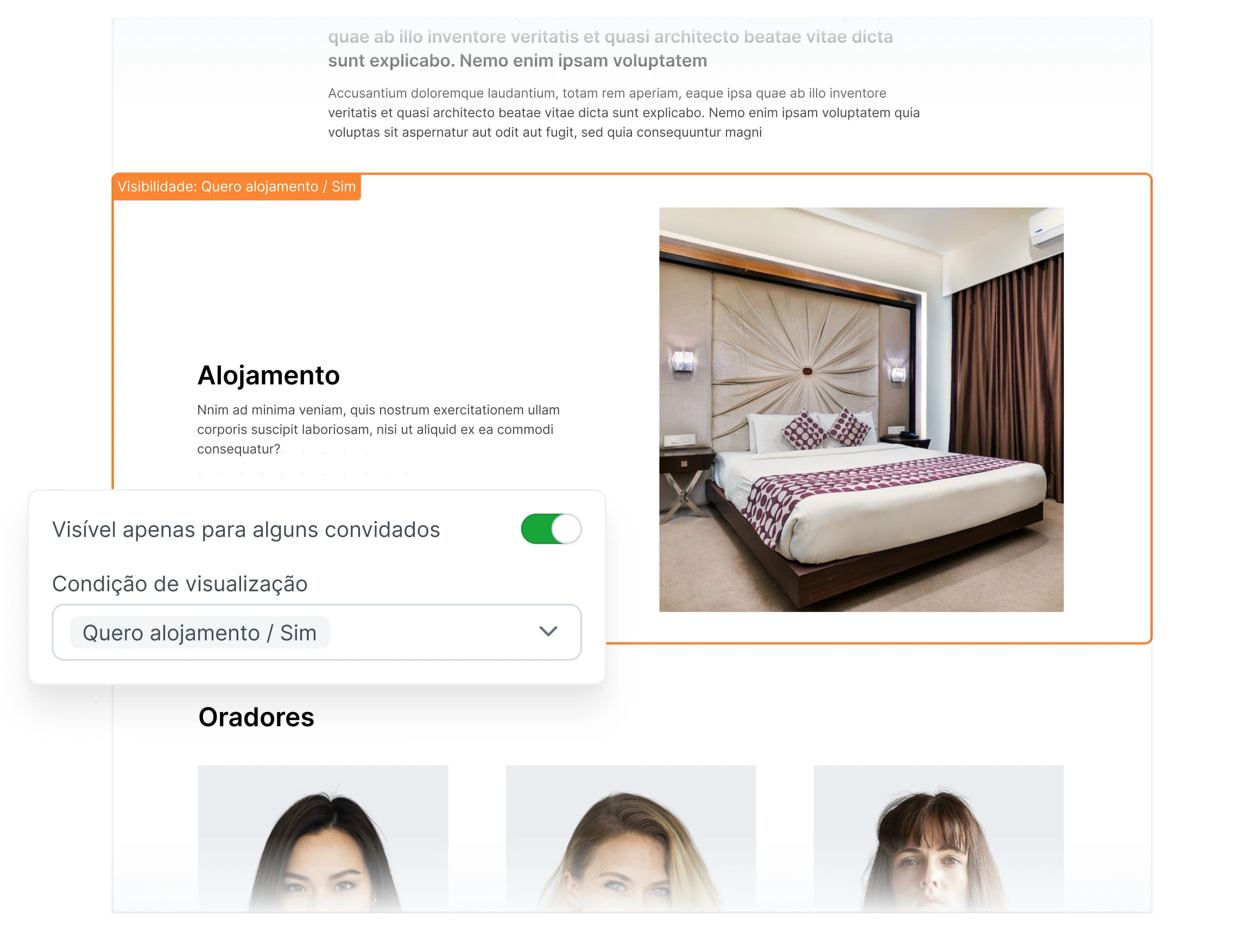 Personalização: